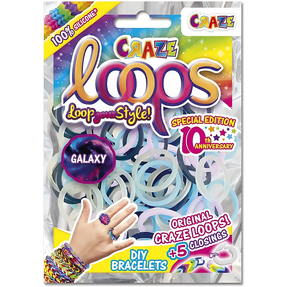 Craze Loops Loom B�nder Nachf�llpack - 100 Teile