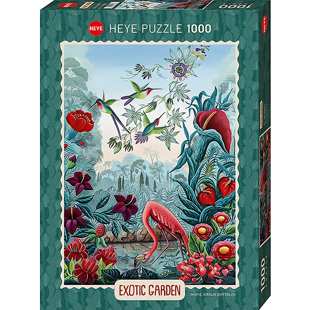 Heye Puzzle Exotic Garden Bird Paradise 1000Teile