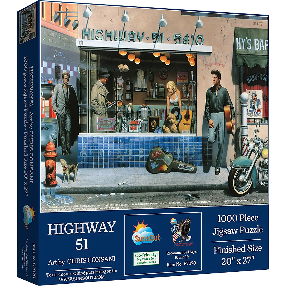 SunsOut Puzzle Chris Consani Highway 51 - 1000 Teile