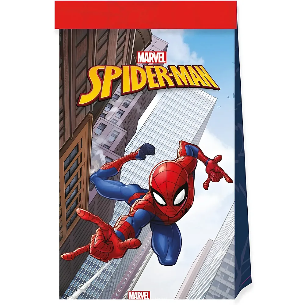 Procos Partybeutel Spiderman 6Teile | Kindergeburtstag