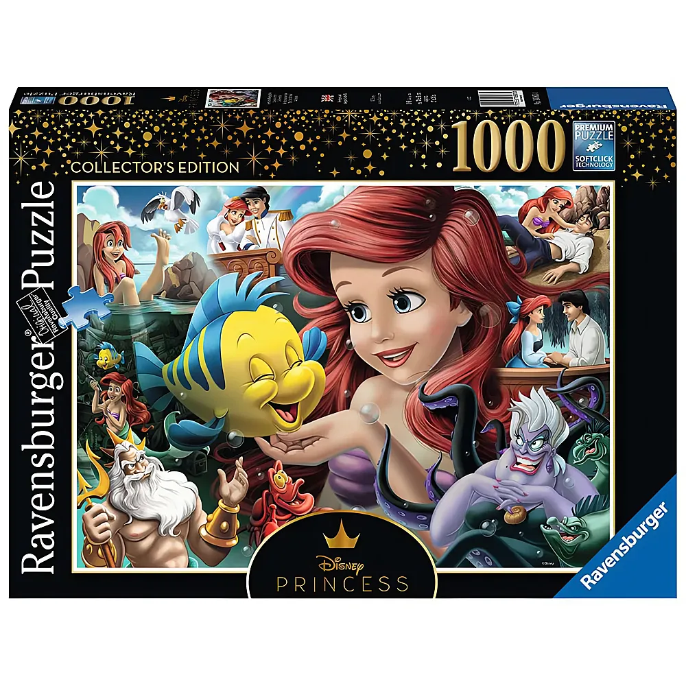 Ravensburger Puzzle Disney Princess Arielle, die Meerjungfrau 1000Teile