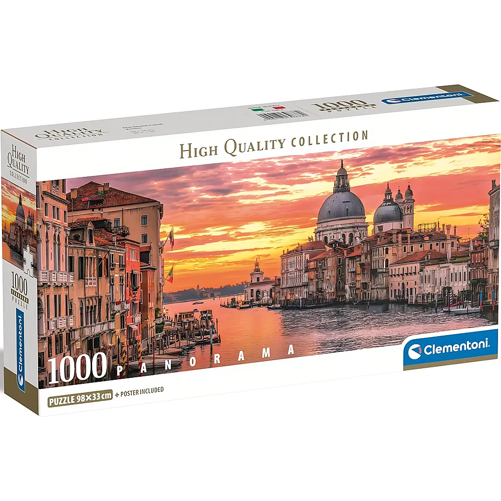 Clementoni Puzzle High Quality Collection Panorama Venedig - Der Grosse Kanal 1000Teile