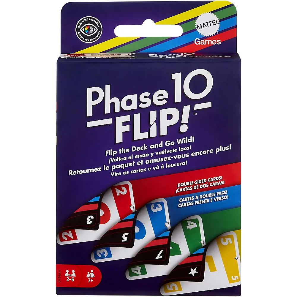Mattel Games Phase 10 Flip - Mehrsprachig