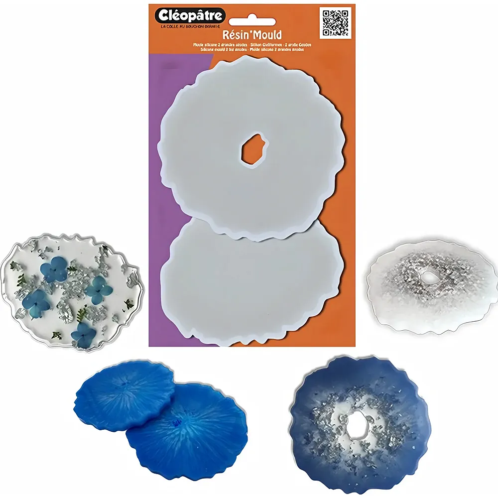 Cleopatre Durchsichtige Resin Silikon Form Fur 2 Groe Geoden