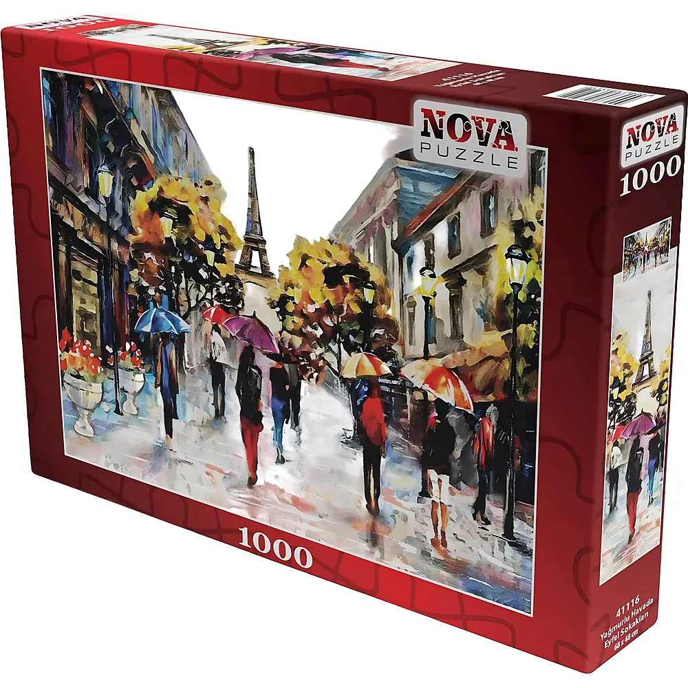 Nova Puzzle Eiffel Streets - 1000 Teile - Puzzle 1000 Teile