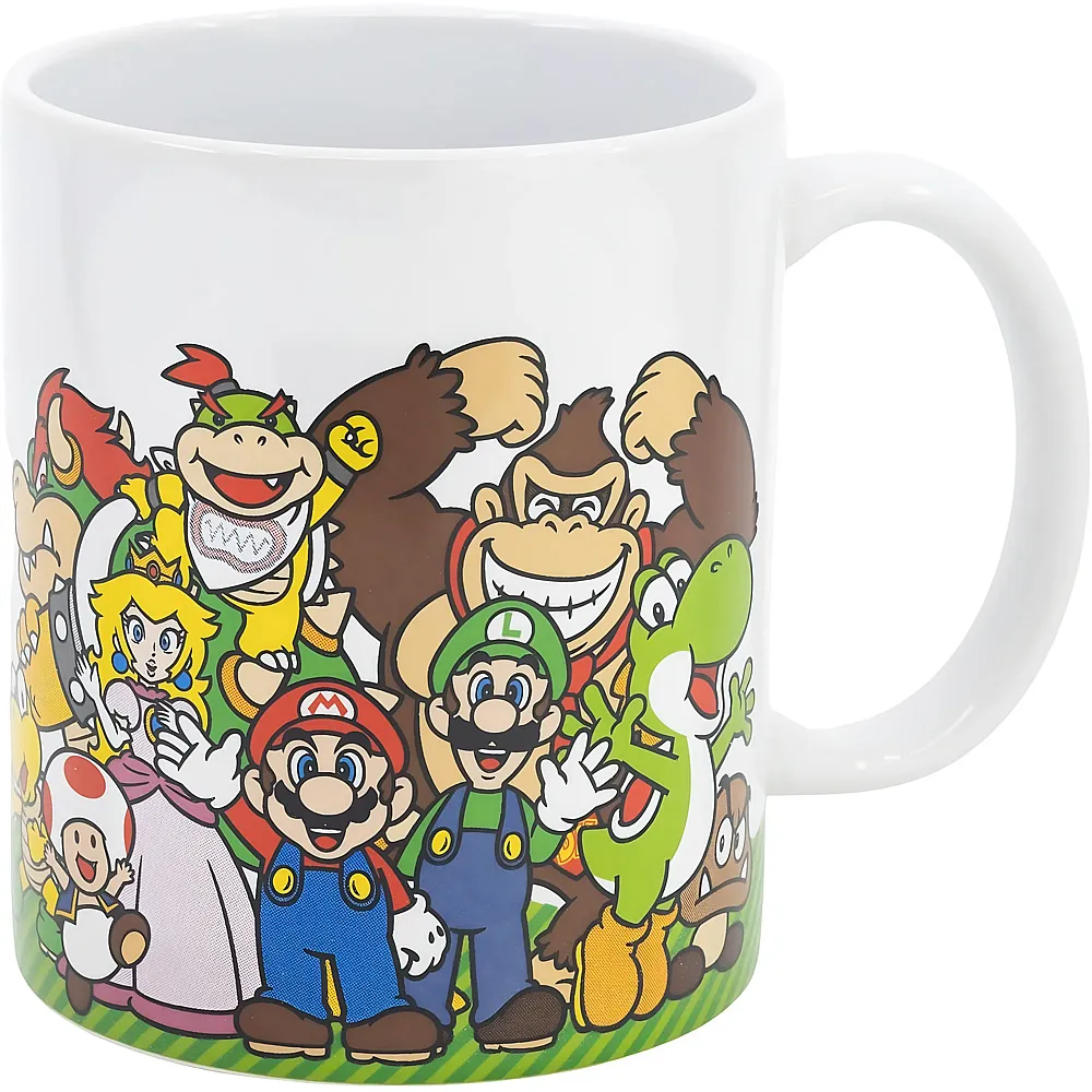 Stor Super Mario Keramik Tasse Gruppenfoto - 325 ml