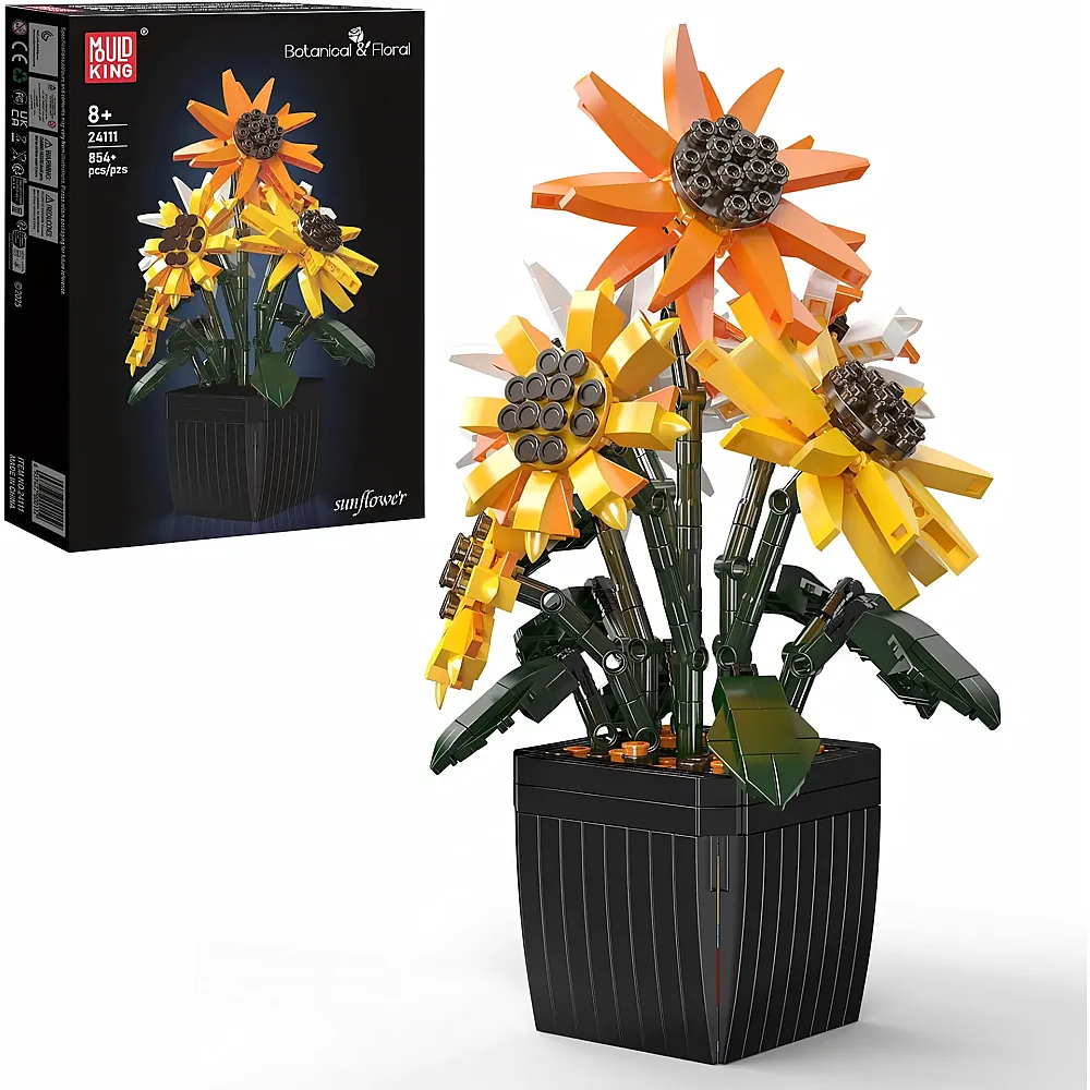 meinspielzeug - Mould King Sonnenblumen 24111 | Klemmbausteine Natur