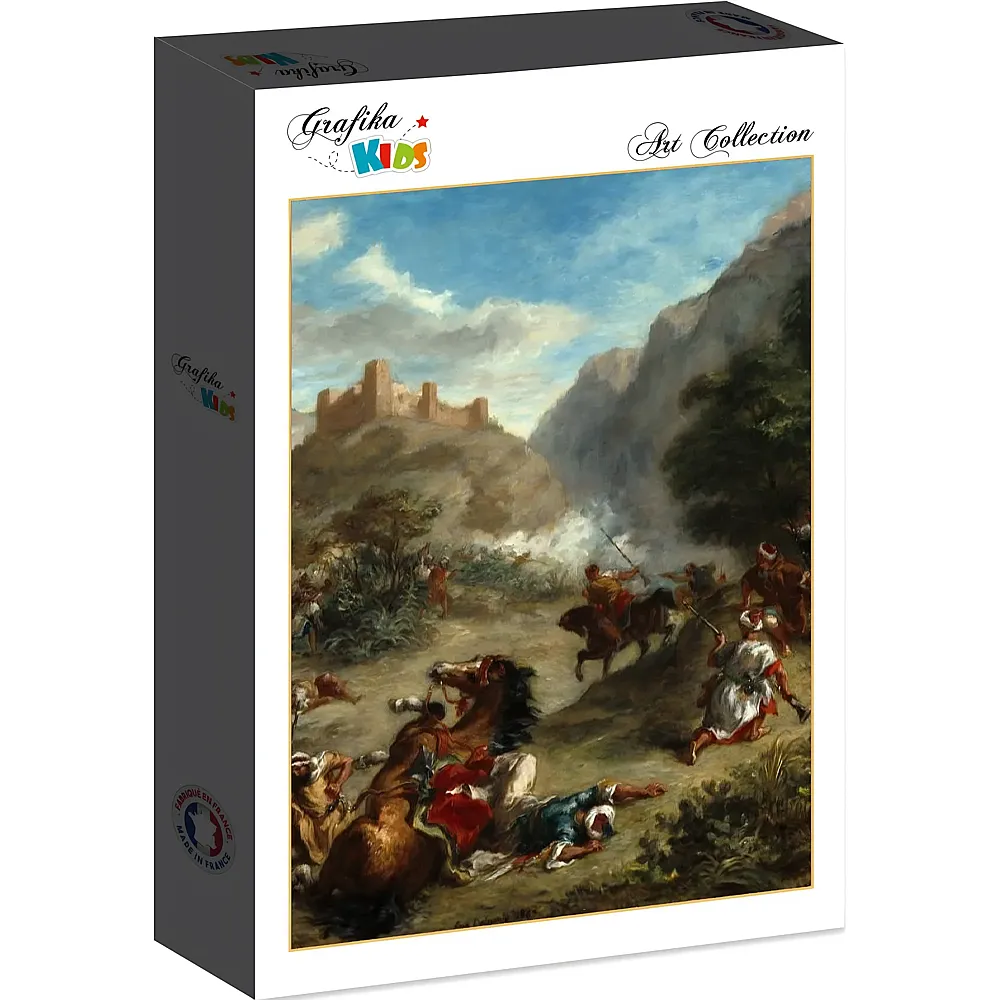 Grafika Puzzle Art Collection Eug�ne Delacroix Grafika Kids Arabs Skirmishing in the Mountains, 1863 - 12 Teile