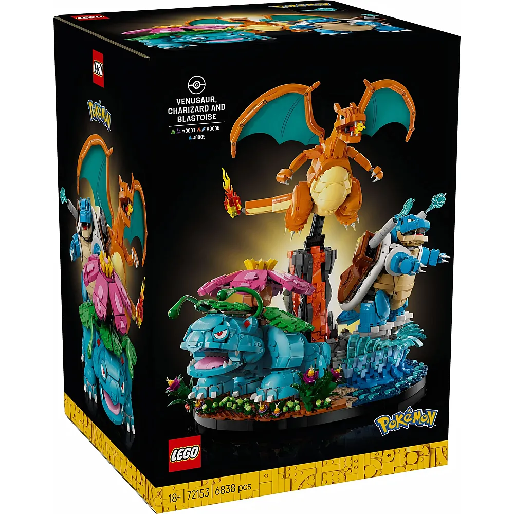LEGO Pok�mon Bisaflor, Glurak und Turtok 72153