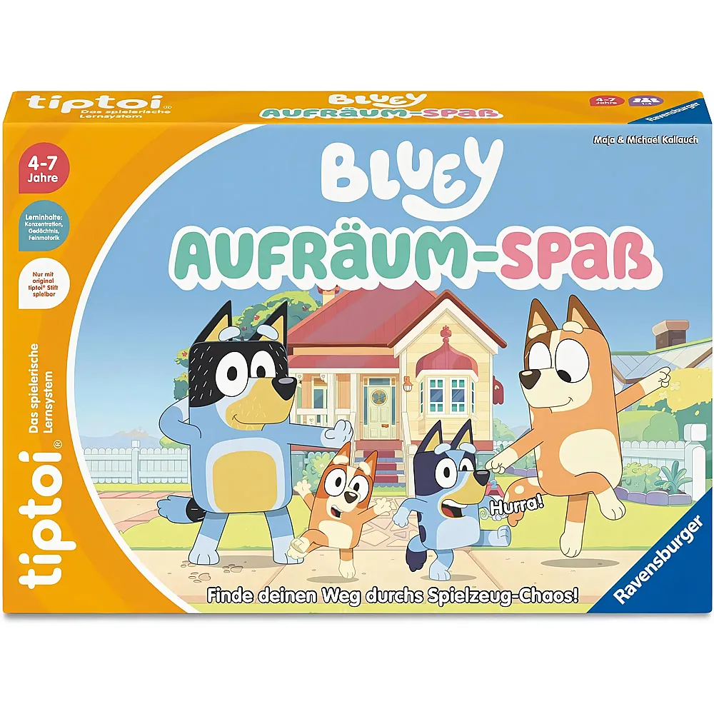 meinspielzeug - Ravensburger tiptoi Bluey Aufr�um-Spass | tiptoi Spiele