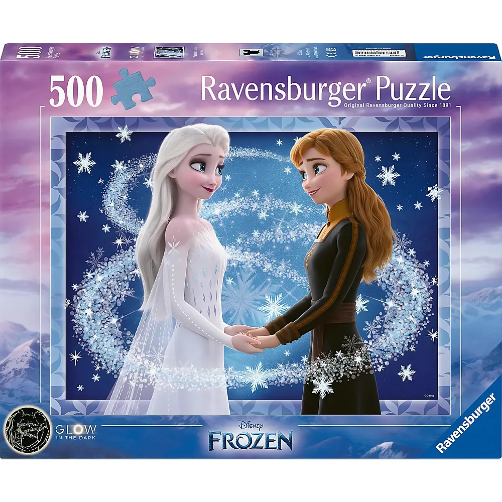 Ravensburger Puzzle Disney Frozen Die Schwestern Anna und Elsa 500Teile