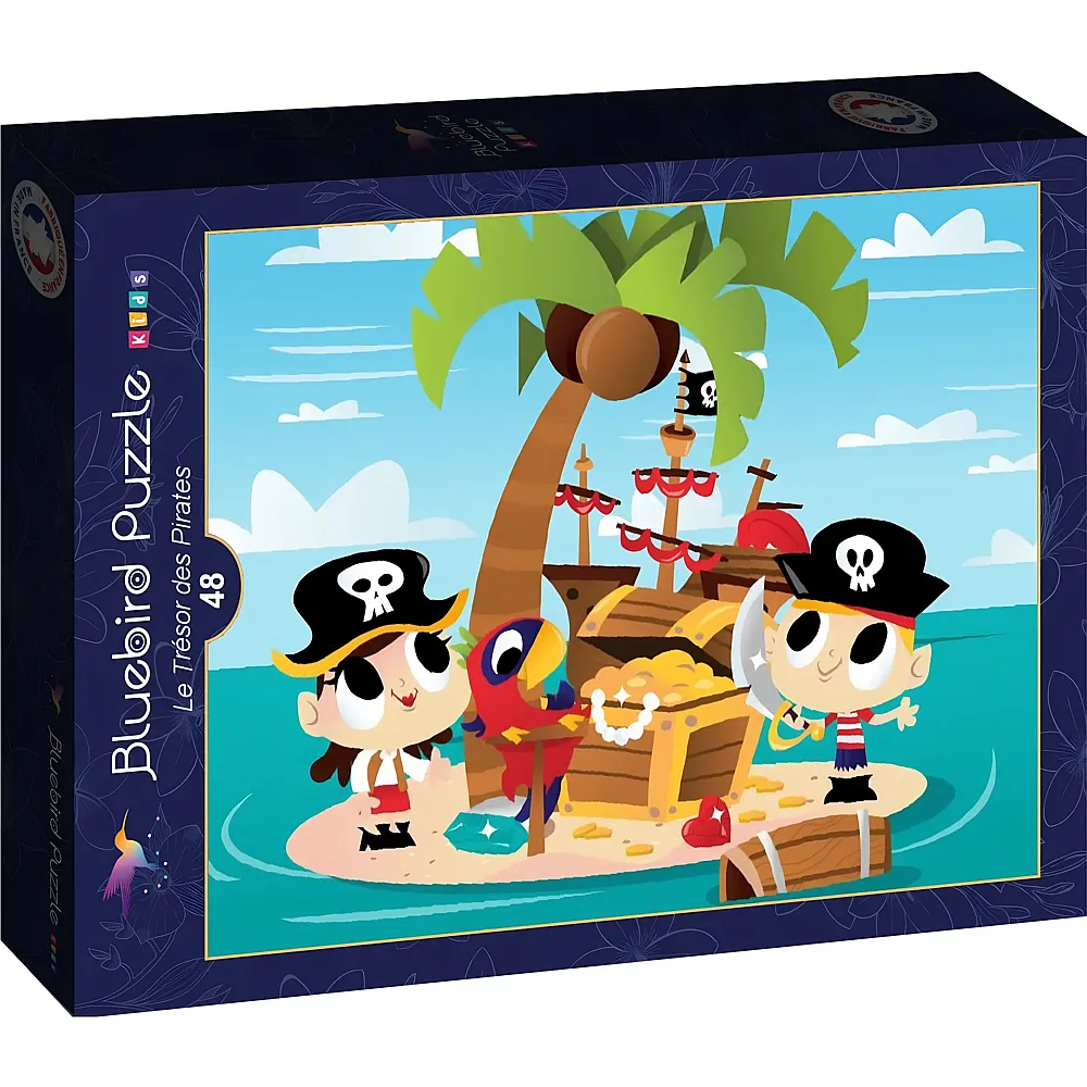 Bluebird Puzzle Der Piratenschatz - 48 Teile