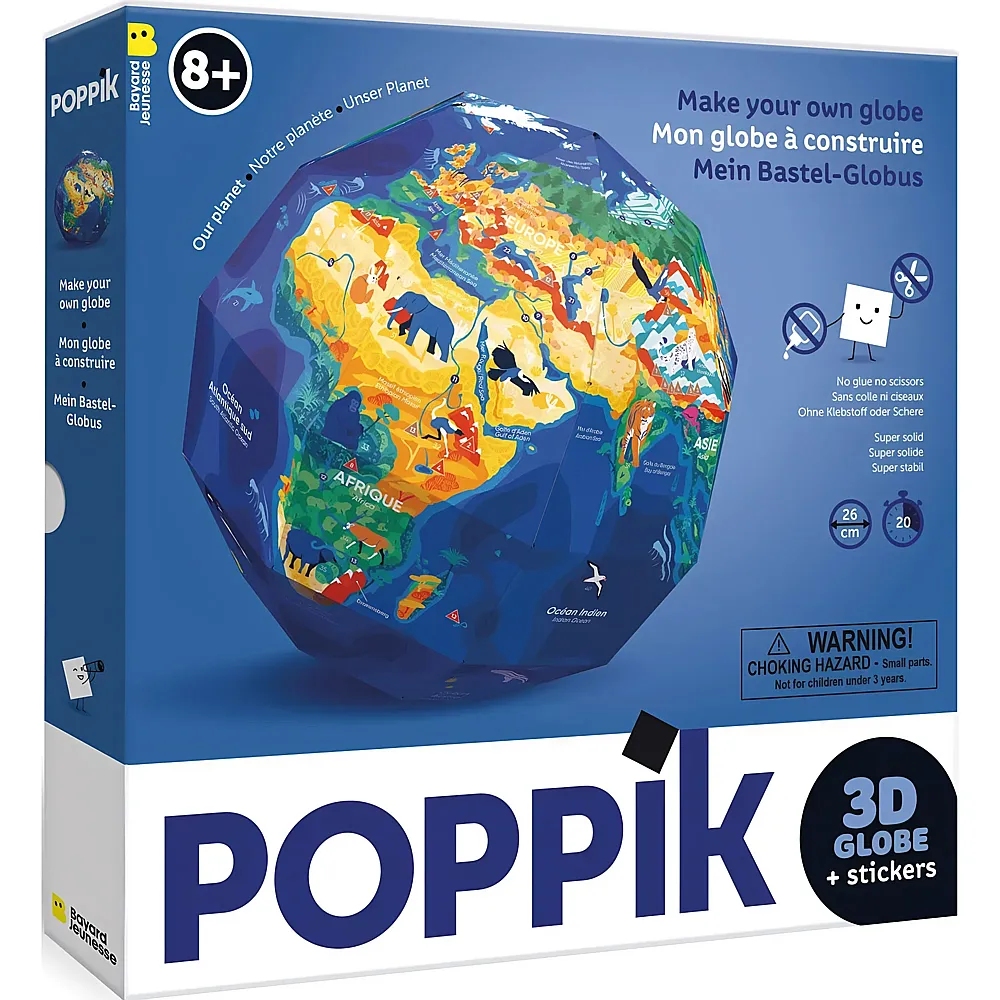 Poppik Mein Bastel-Globus, Unser Planet