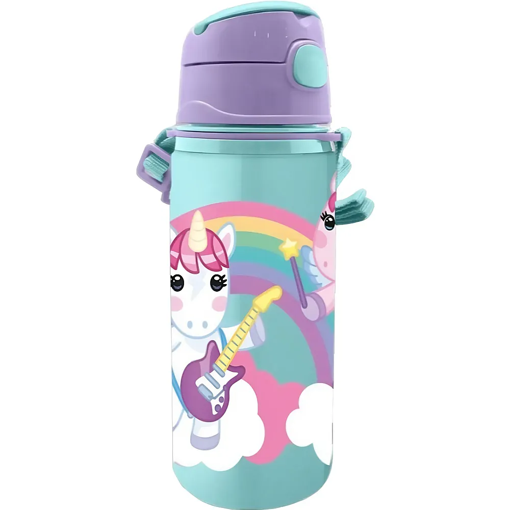 Kids Licensing Einhorn Aluminium-Trinkflasche - 500 ml - Essen & Trinken