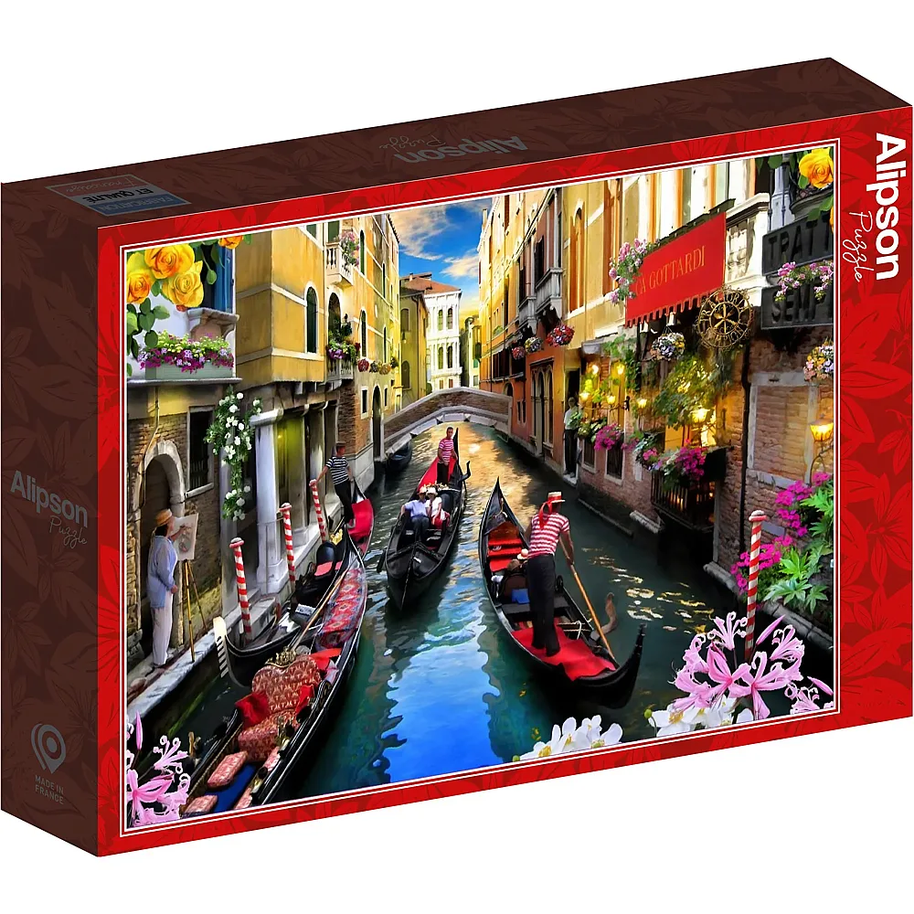 Alipson Puzzle Die Bootsfahrer von Venedig - 500 Teile