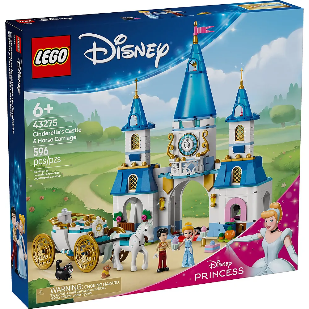 LEGO Disney Princess Cinderellas Schloss und Pferdekutsche 43275
