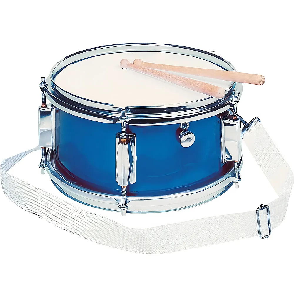 Goki Musizieren Spielmannszug-Trommel mit Snare Blau | Schlagzeuge & Rhythmus