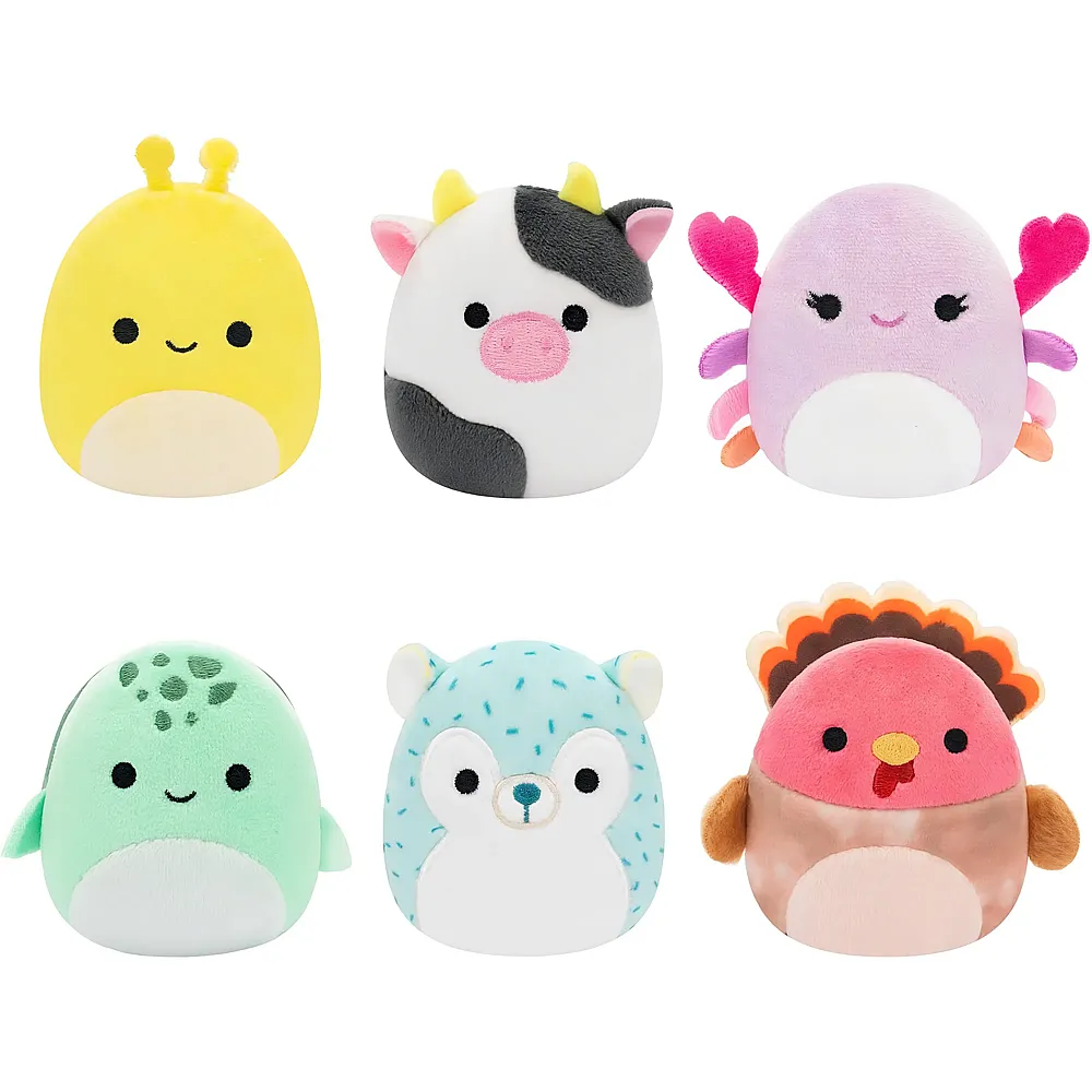 Squishmallows Micromallows 6er Pack Pl�schfiguren 6,5cm