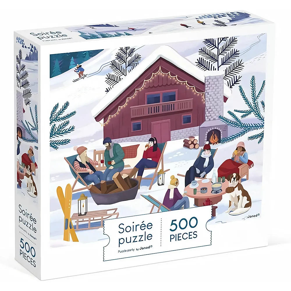 Janod Puzzle Winter in den Bergen 500tlg.