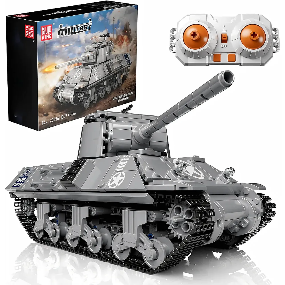Mould King Military Ferngesteuerter Panzer M36 20034 - Klemmbausteine Milit�r