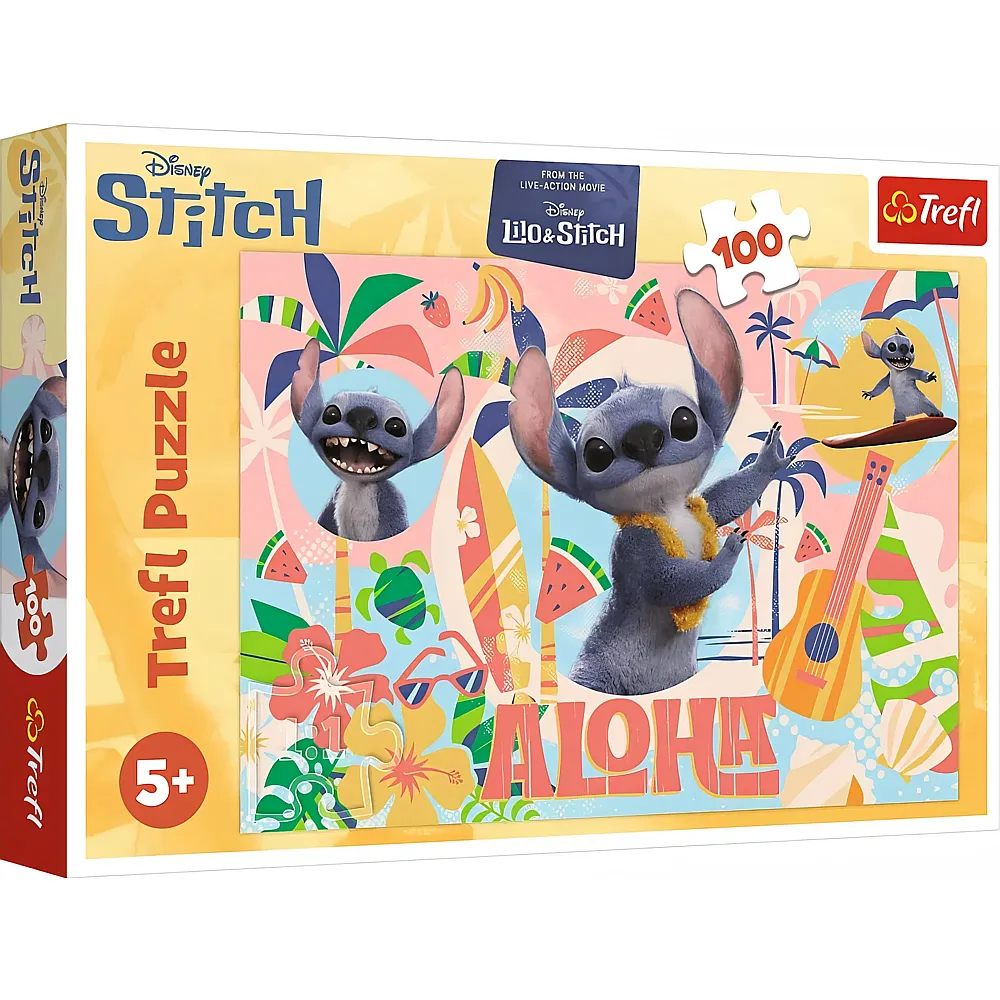 Trefl Puzzle Stitch und Freunde in Aktion - 100 Teile