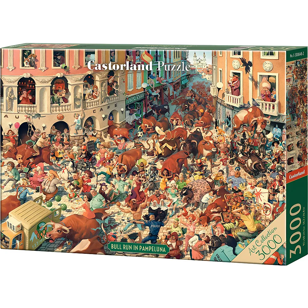 Castorland Puzzle Bull Run in Pampeluna 3000Teile