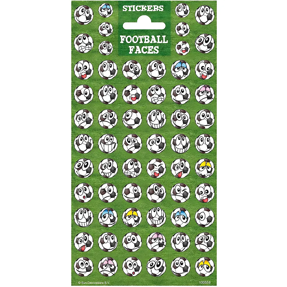 Totum Aufkleberbogen Twinkle  Fussballgesichter - Tattoos & Stickers