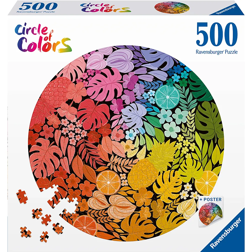Ravensburger Puzzle Kreisfarben - Tropisch 500Teile