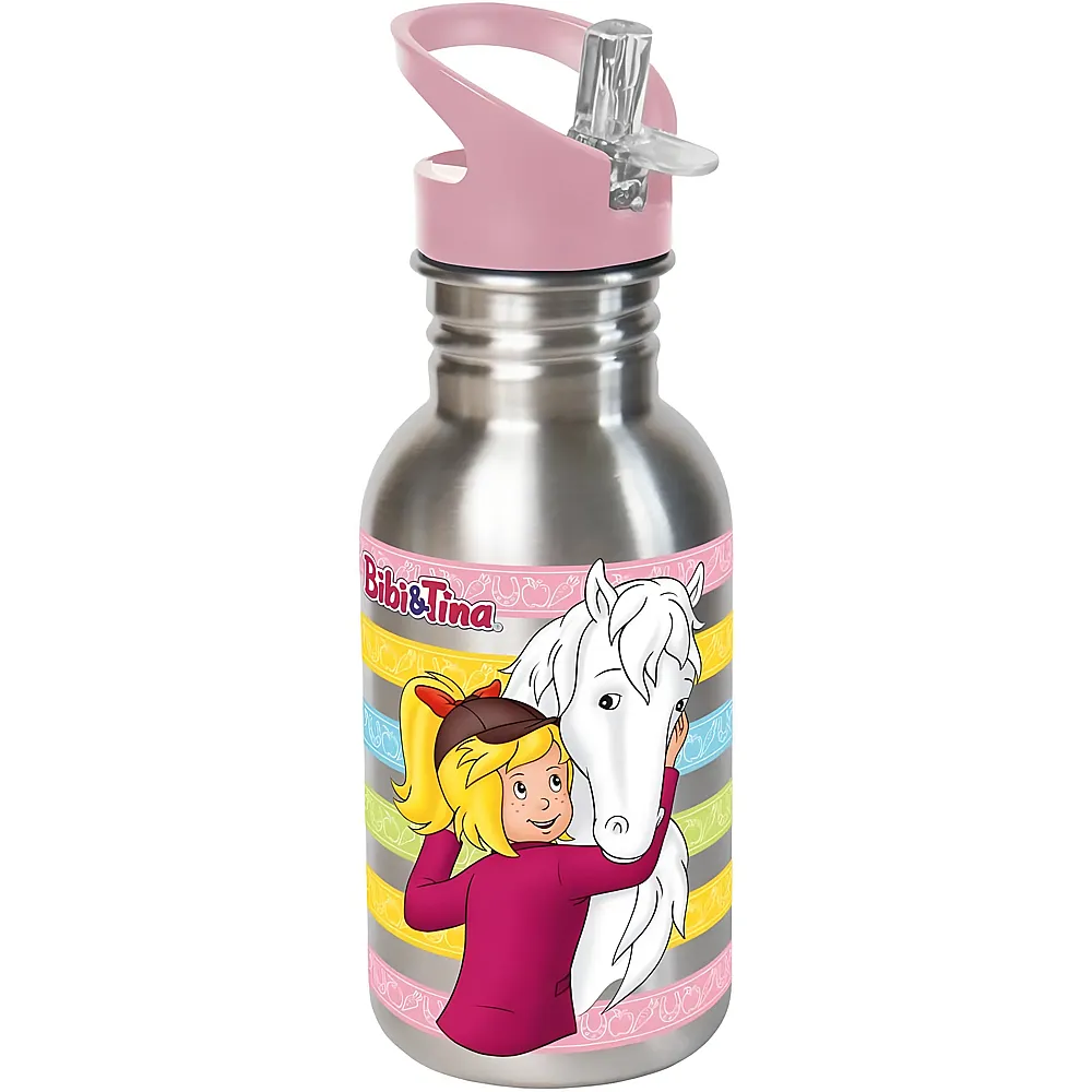 Geda Labels Gourde en acier inoxydable Bibi & Tina - 500 ml
