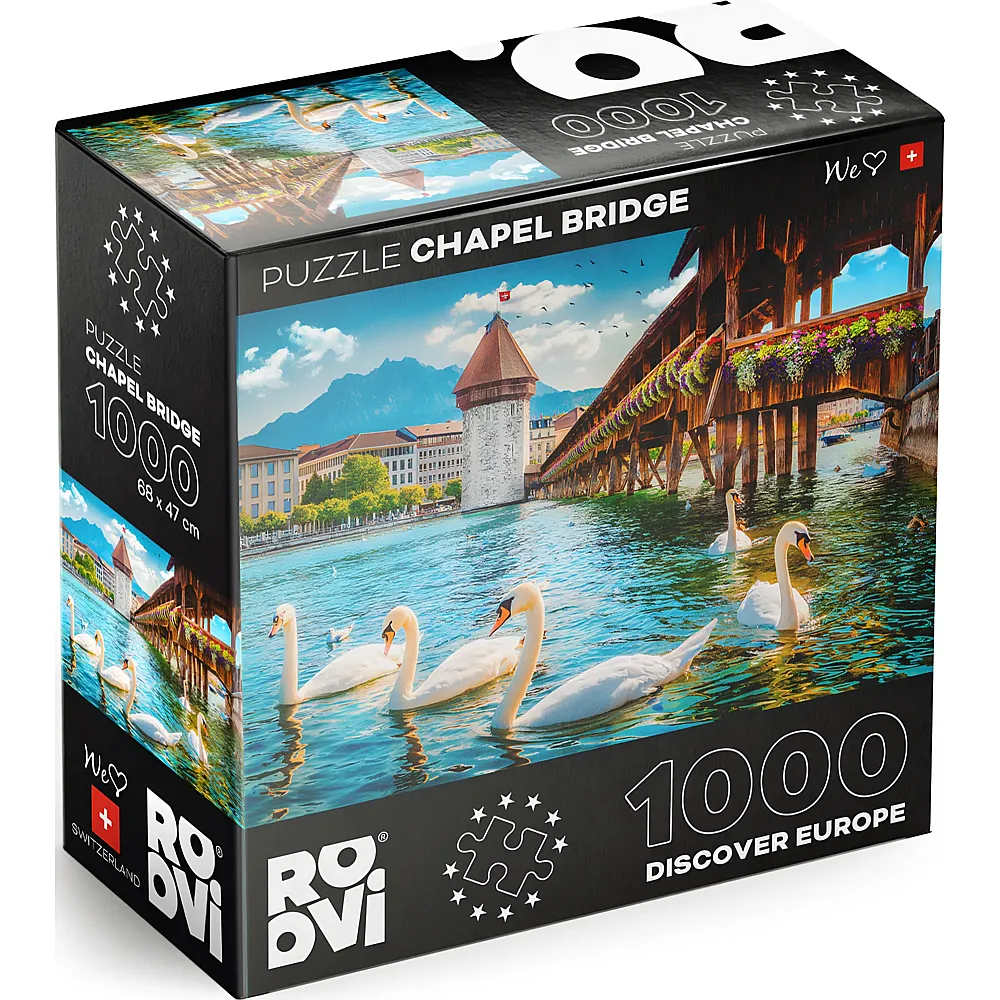 Roovi Puzzle Kapellbr�cke, Luzern, Schweiz 1000Teile