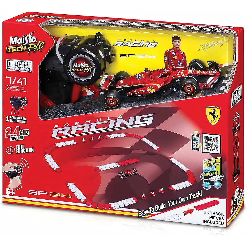 Maisto Tech RC Maisto RC F1 Ferrari SF-24 2.4 GHz 1/41 Leclerc