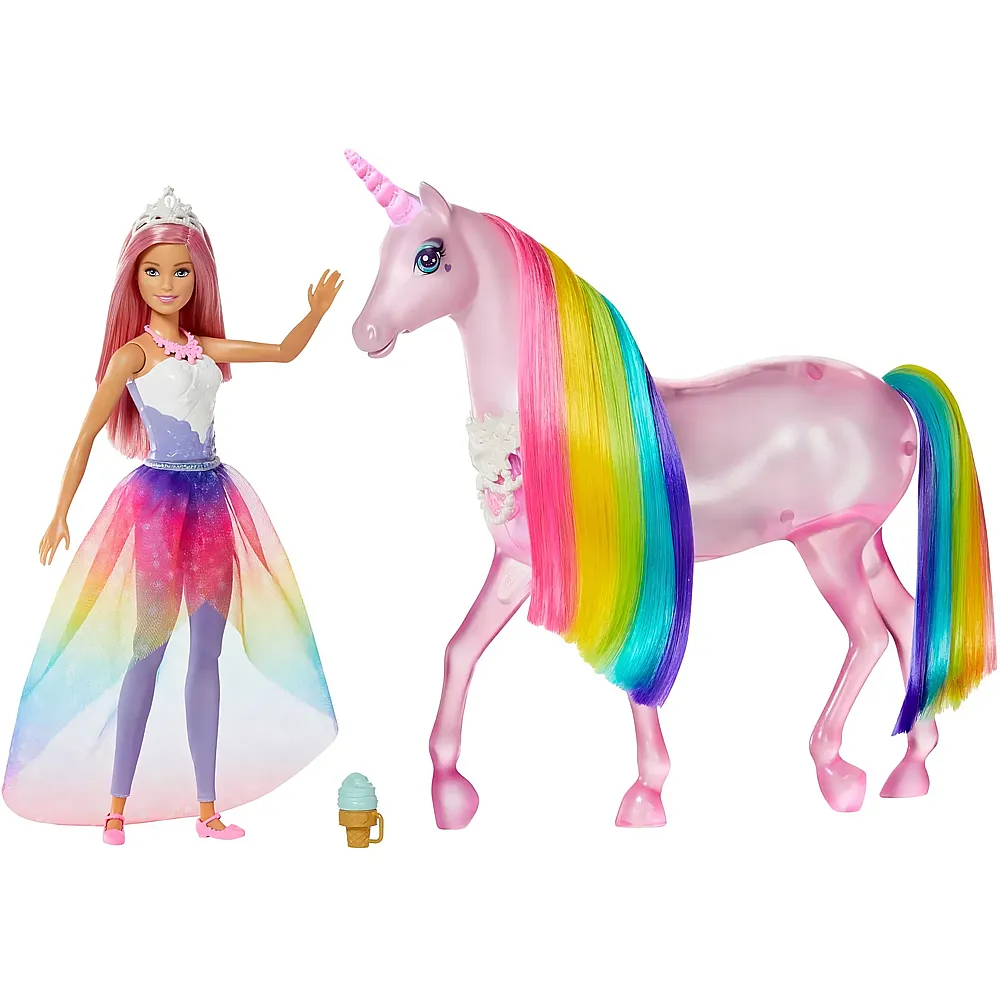 Barbie Dreamtopia Magisches Zauberlicht Einhorn mit Licht und Sound