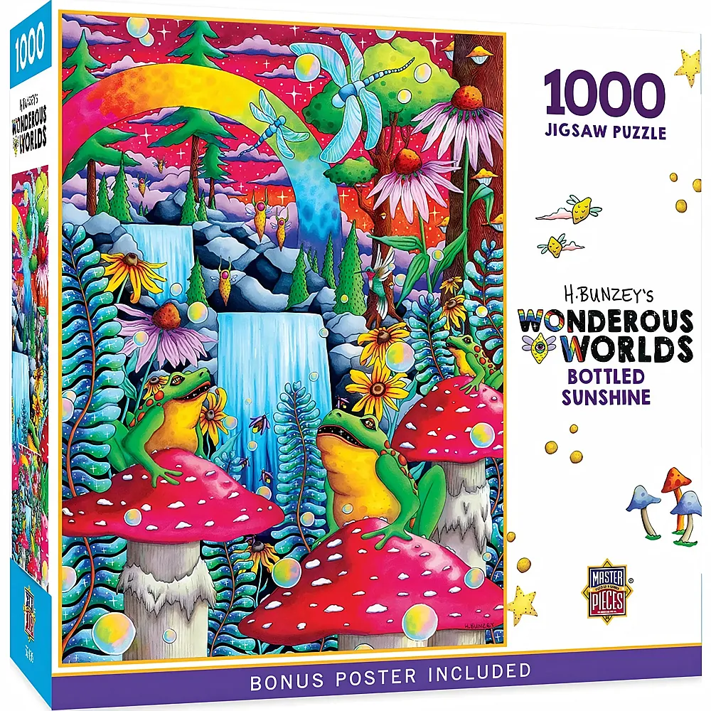 Master Pieces Puzzle Wonderous Worlds Sonnenschein in Flaschen 1000Teile