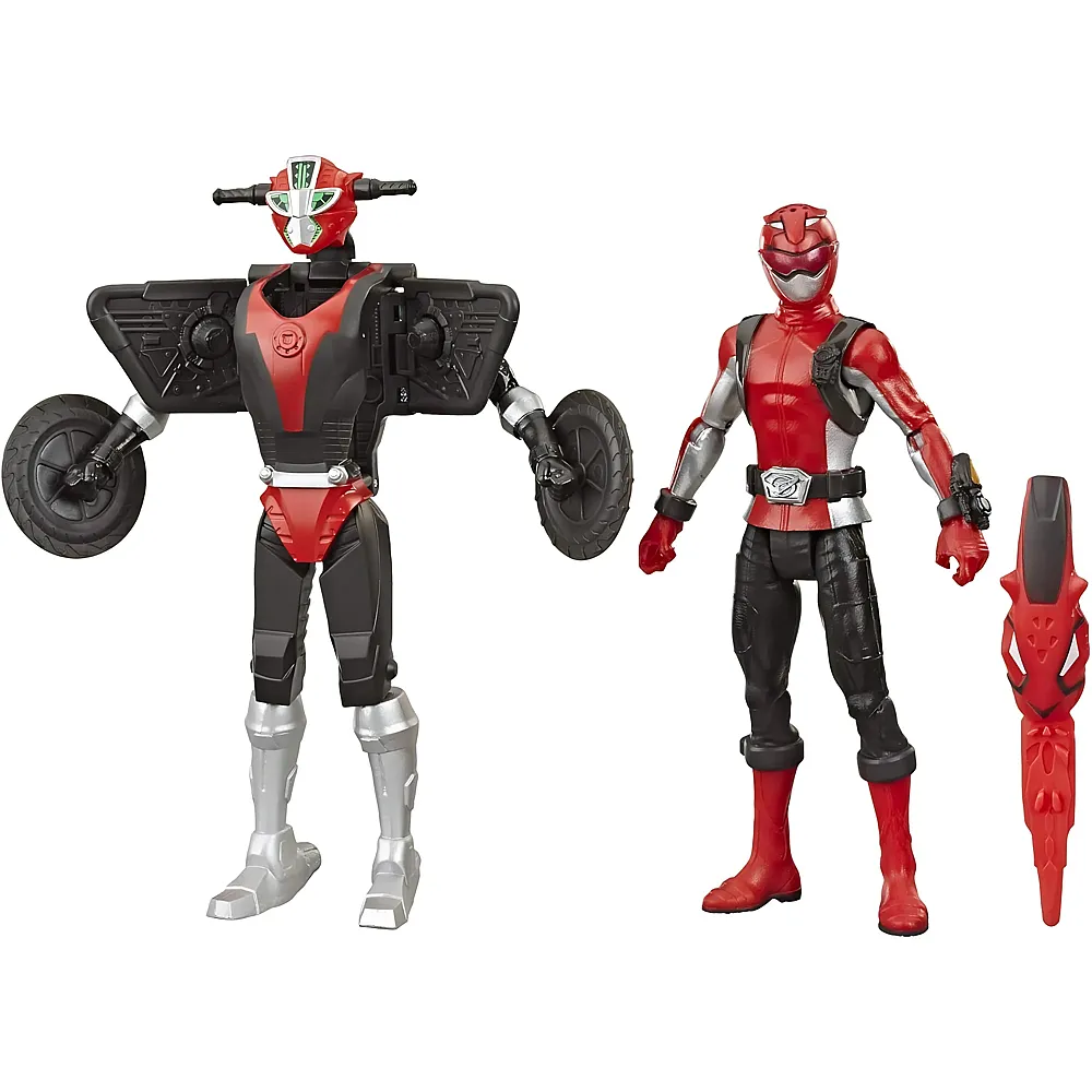 Hasbro Beast Morphers Power Rangers Red Ranger & Morphin Cruise Bestbot - 30 cm