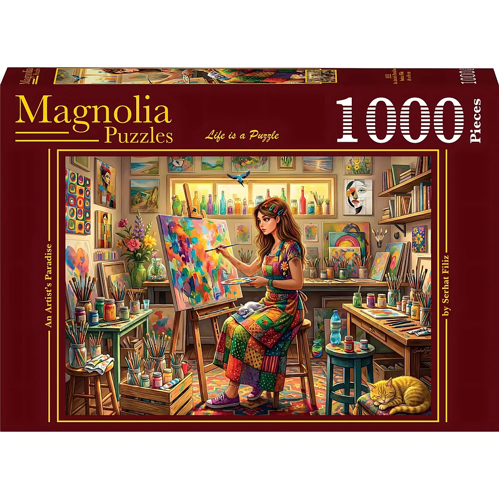 Magnolia Puzzle Puzzle 1000 Teile Ein Paradies f�r K�nstler