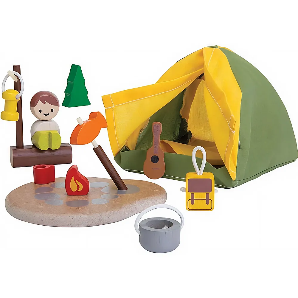 PlanToys PlanWorld Camping Set | Diverse Spielfiguren