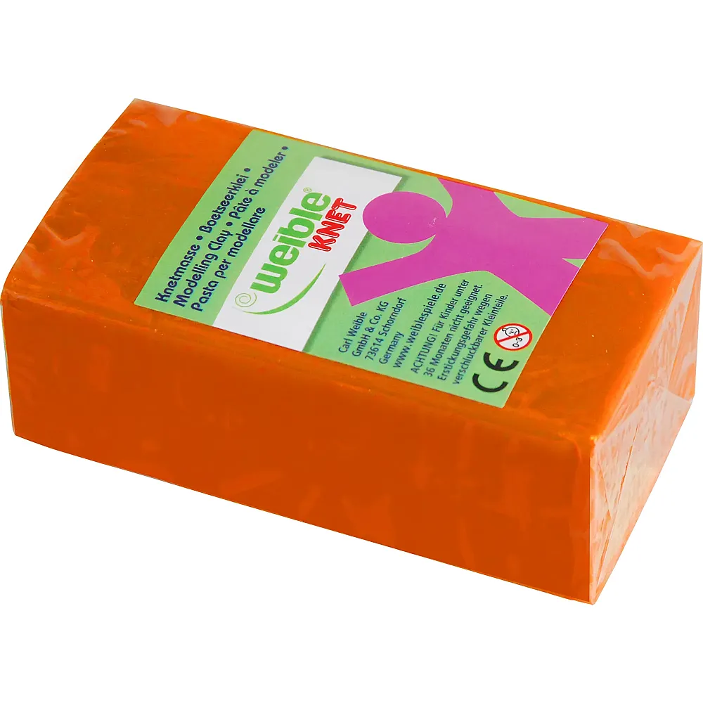 meinspielzeug - Weible Blockknete Orange 250g | Kneten & Formen