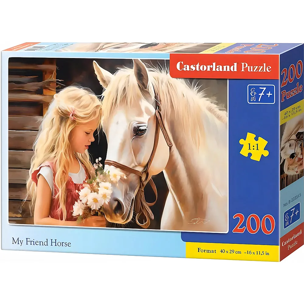 Castorland Puzzle Mein Freund, das Pferd - 200 Teile
