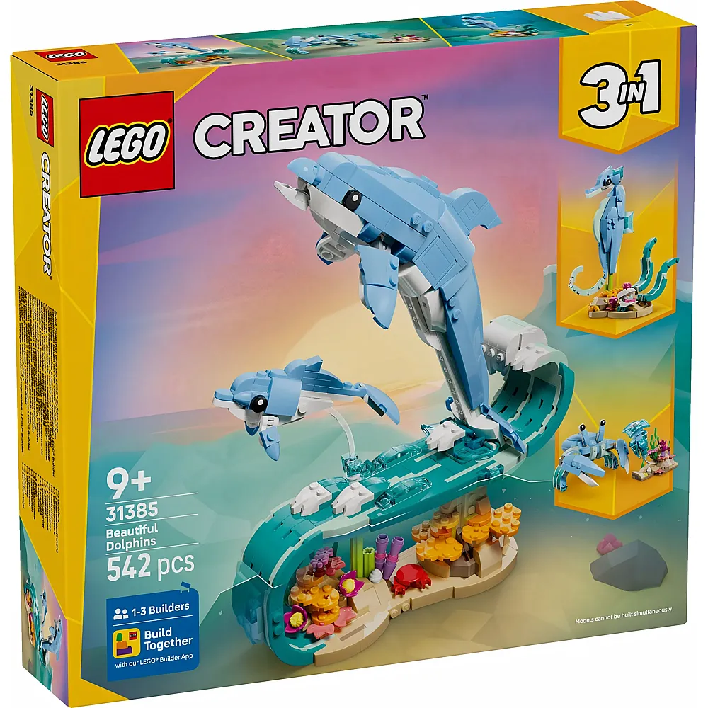 LEGO Creator Meerestiere: Wundersch�ne Delfine 31385