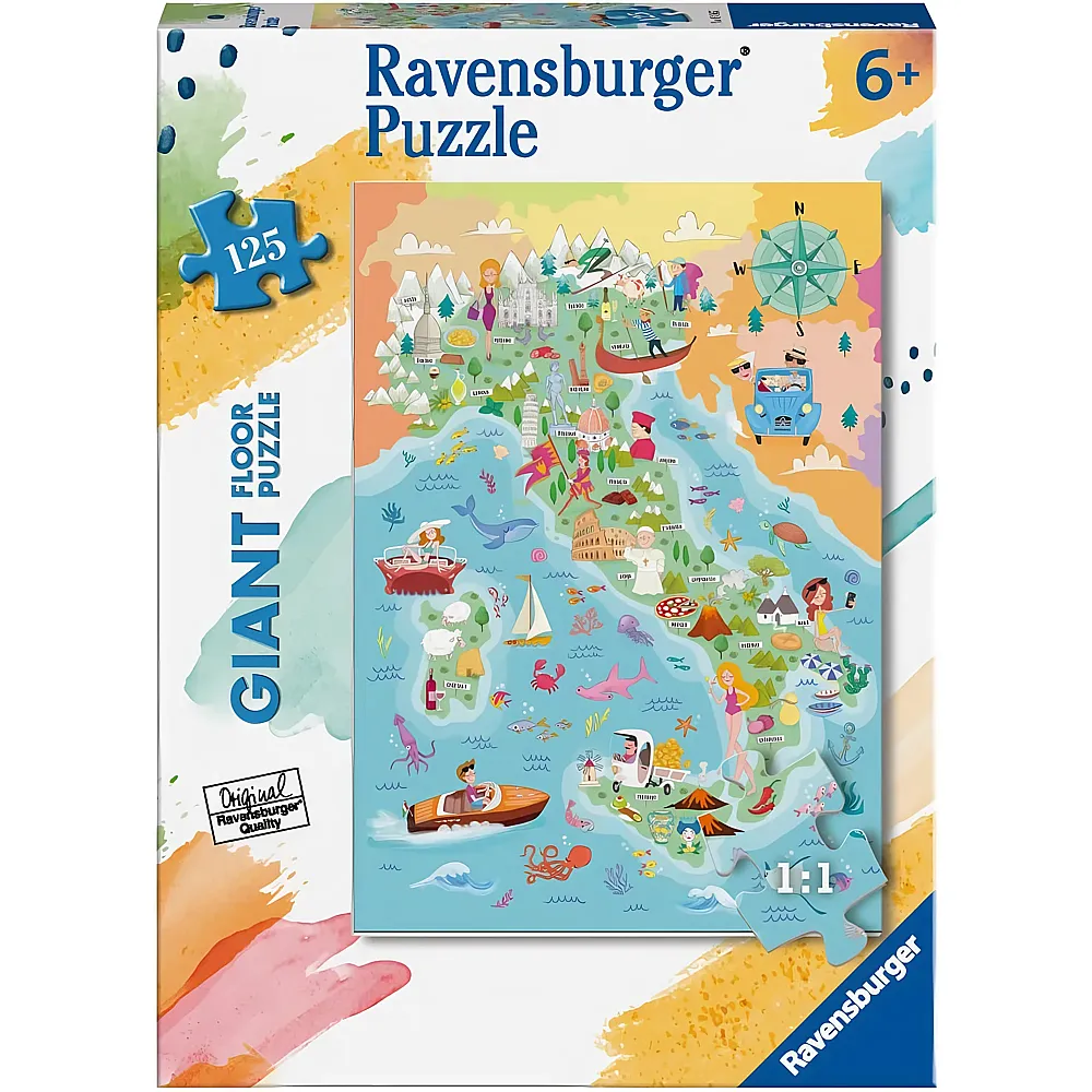Ravensburger Puzzle Italien - 125 Teile - Puzzle 105-300 Teile