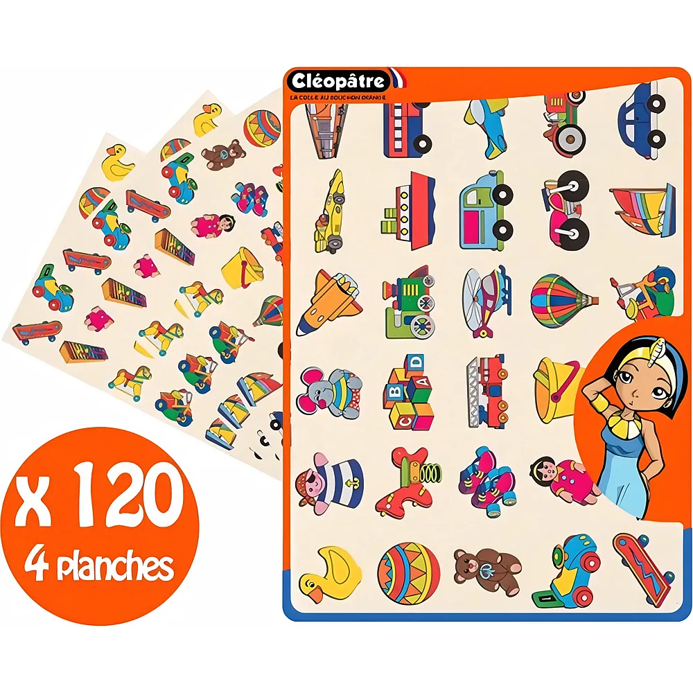 Cleopatre 120 Sticker Spielzeug Und Transport