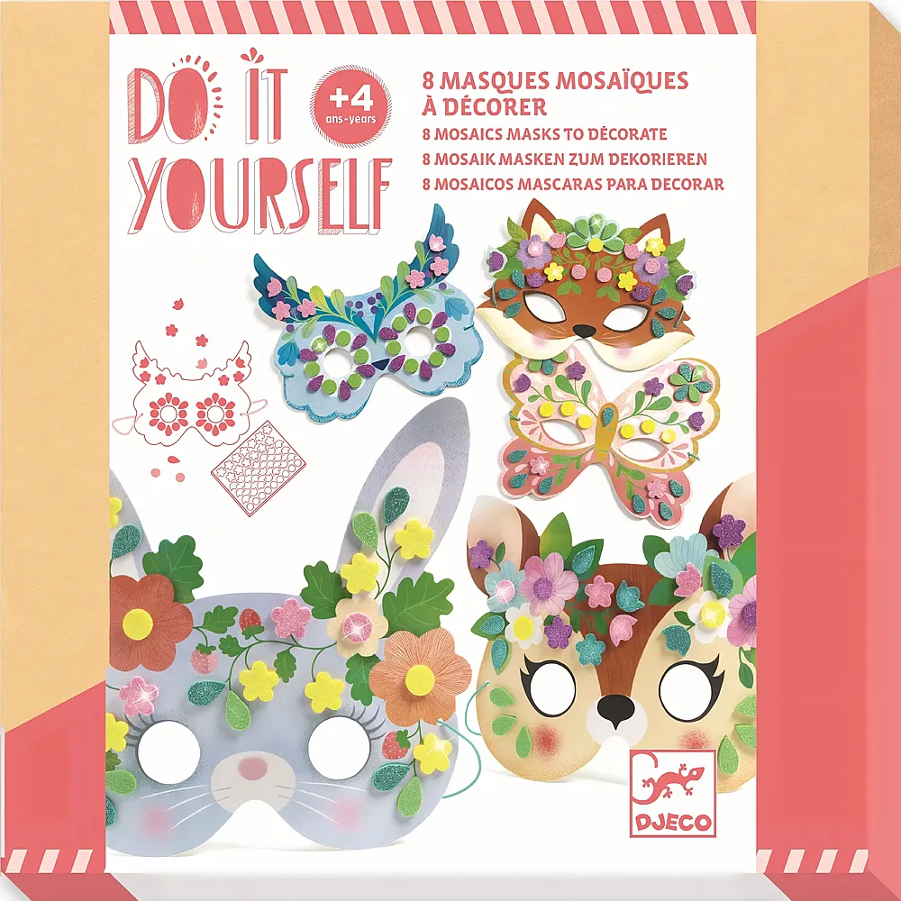 Djeco DIY - Mosaik Masken Waldtiere