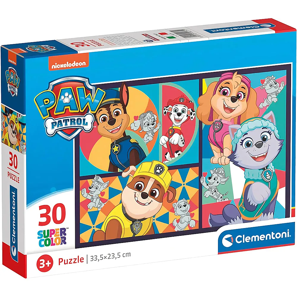 Clementoni Puzzle Supercolor Paw Patrol 30Teile