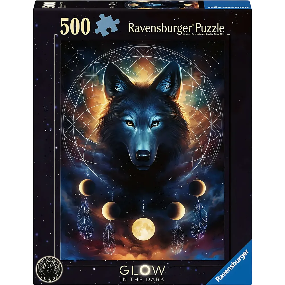Ravensburger Puzzle Leuchtender Wolf 500Teile