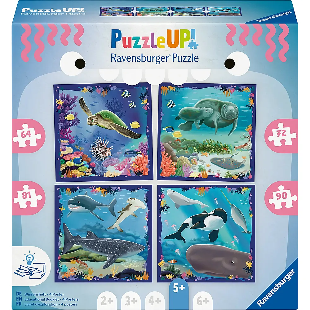 Ravensburger Puzzle UP Meerestiere 64-90