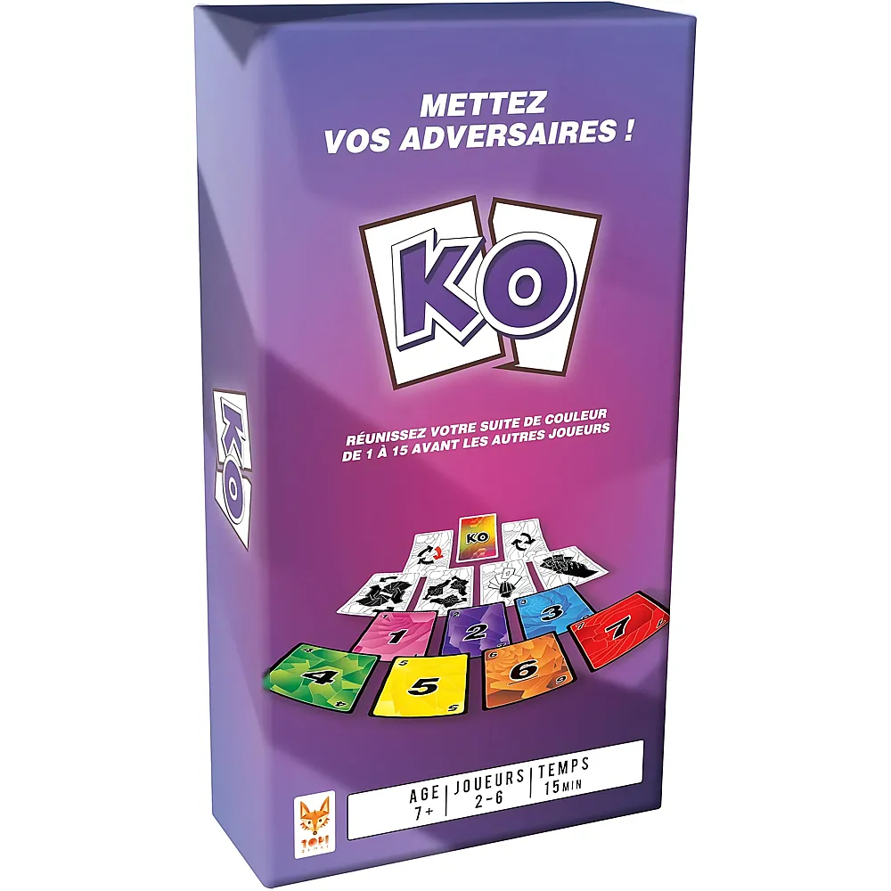 Topi Games K.O. Jeu de Cartes FR