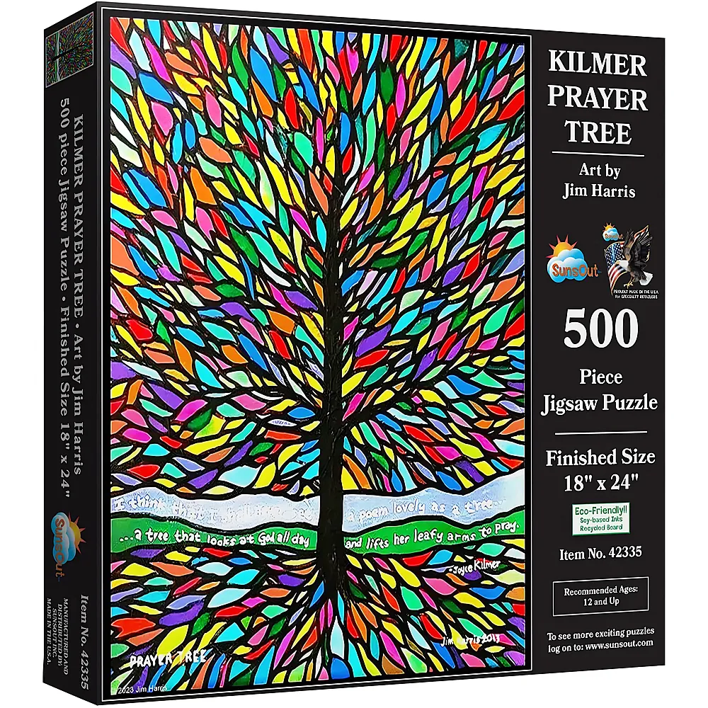 SunsOut Puzzle Jim Harris Kilmer Prayer Tree - 500 Teile