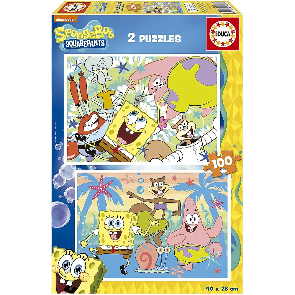 Educa Puzzle 2in1 Spongebob Schwammkopf 100Teile