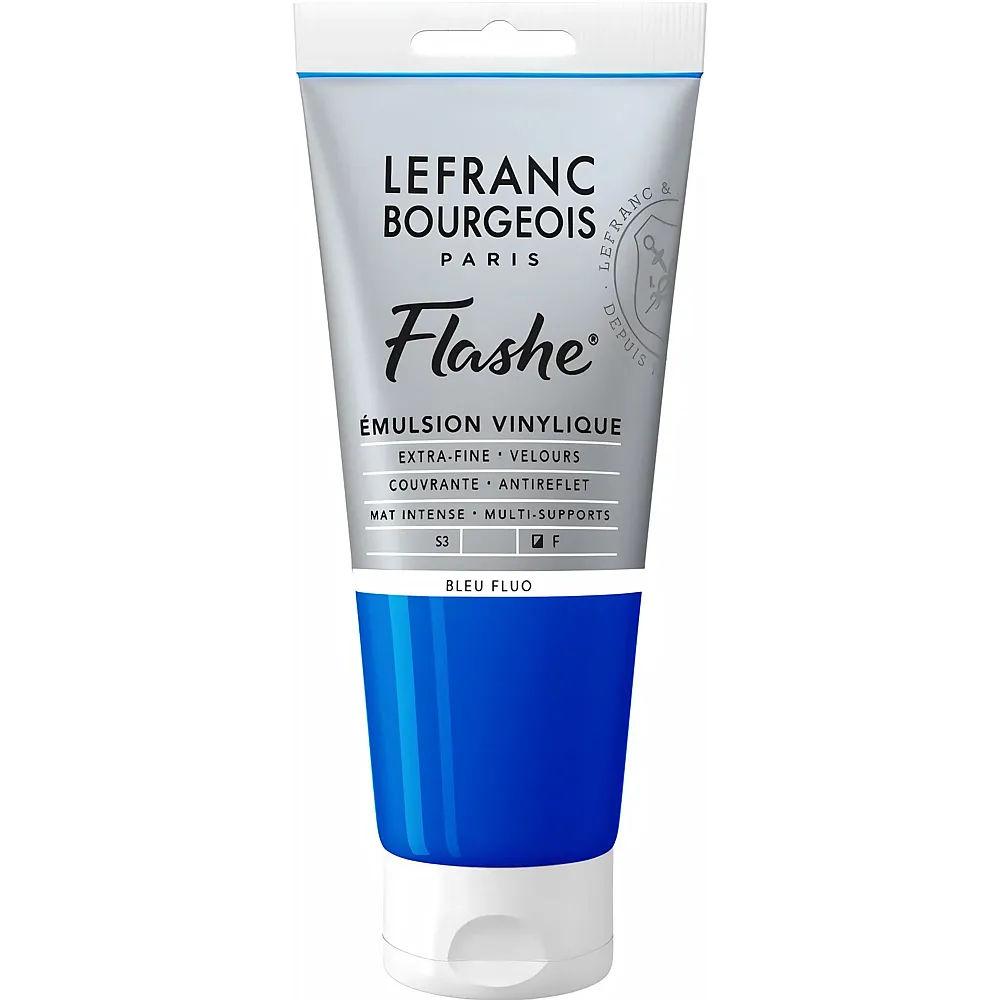 Lefranc Bourgeois Lfb Flashe Acryl 80ml Tube Fluoblau - Suche