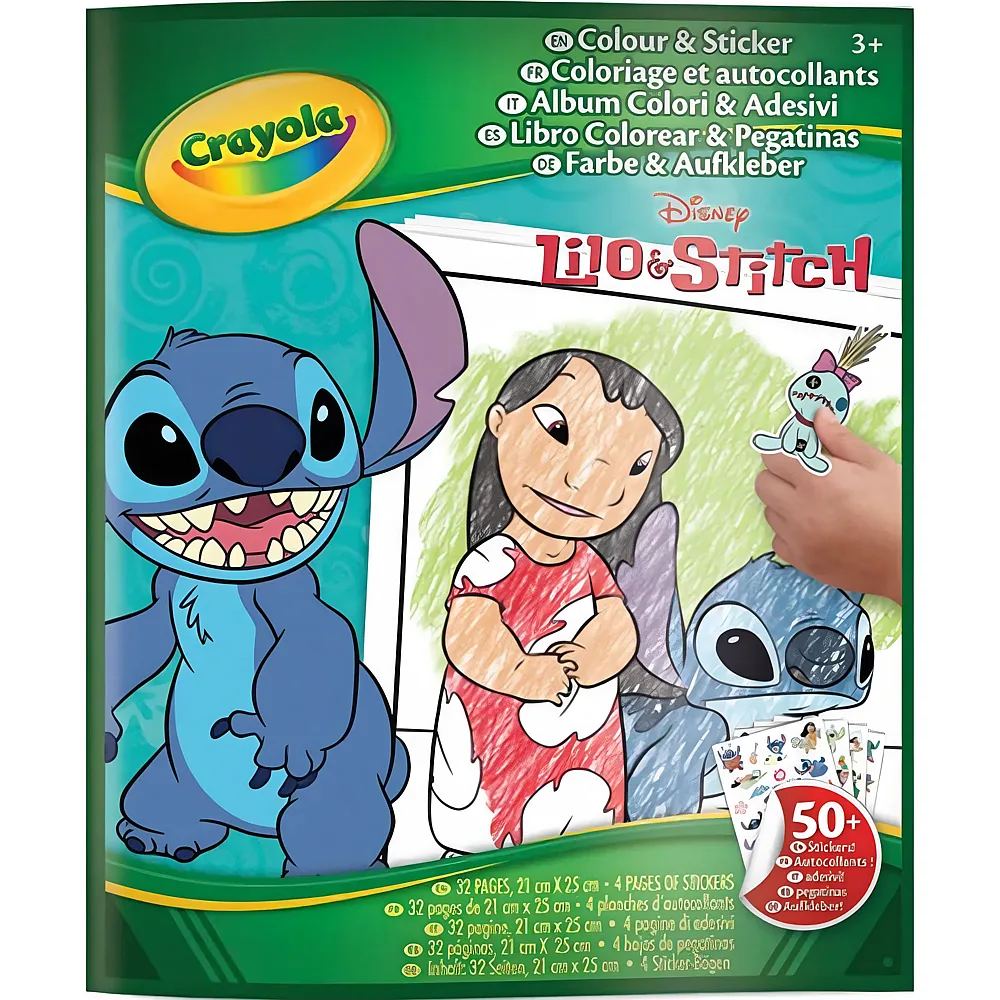 Crayola Mal- und Stickerbuch Lilo & Stitch